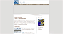 Desktop Screenshot of metaledge.com